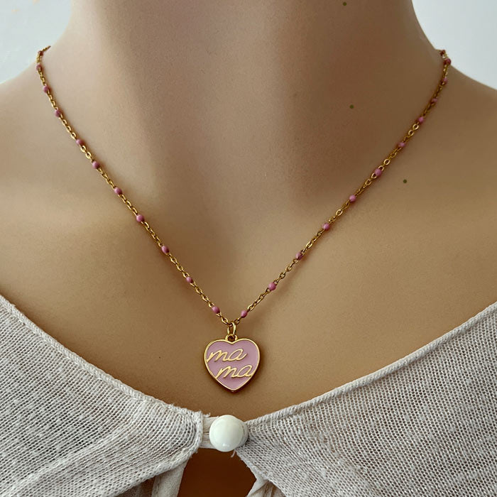 COLLAR CORAZÓN MAMÁ